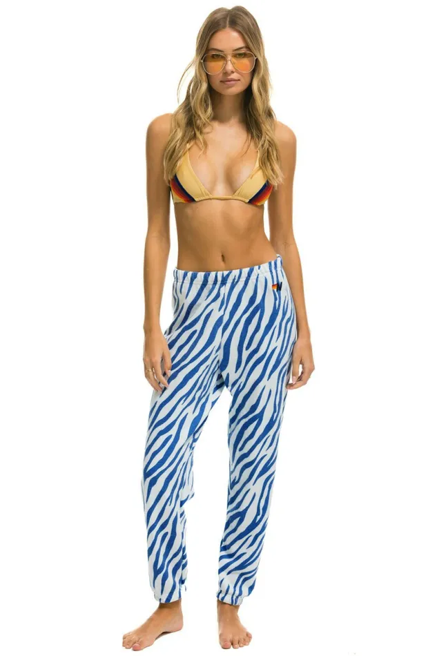 Women TIGER SWEATPANTS 8211 BLUE TIGER Aviator Nation Sweatpants