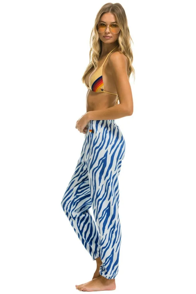 Women TIGER SWEATPANTS 8211 BLUE TIGER Aviator Nation Sweatpants Women TIGER SWEATPANTS 8211 BLUE TIGER Aviator Nation Sweatpants