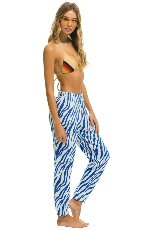 Women TIGER SWEATPANTS 8211 BLUE TIGER Aviator Nation Sweatpants Women TIGER SWEATPANTS 8211 BLUE TIGER Aviator Nation Sweatpants