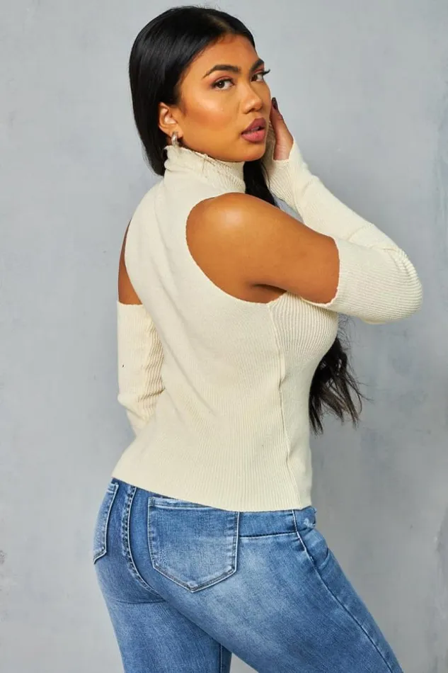 Women Top En Maille Beige Ctel Col Montant Mitaines Longues Beige Brentiny Paris Top And Tank Tops Women Top En Maille Beige Ctel Col Montant Mitaines Longues Beige Brentiny Paris Top And Tank Tops