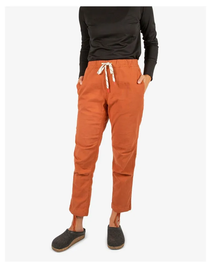 Women Topo Designs Dirt Pants Orange Madewell Activewear