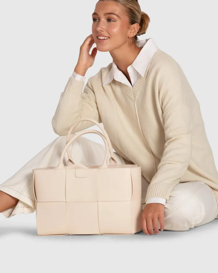 Women Tops Belle and Bloom Wonder Of You Cashmere Blend Oversized Jumper 8211 Cream