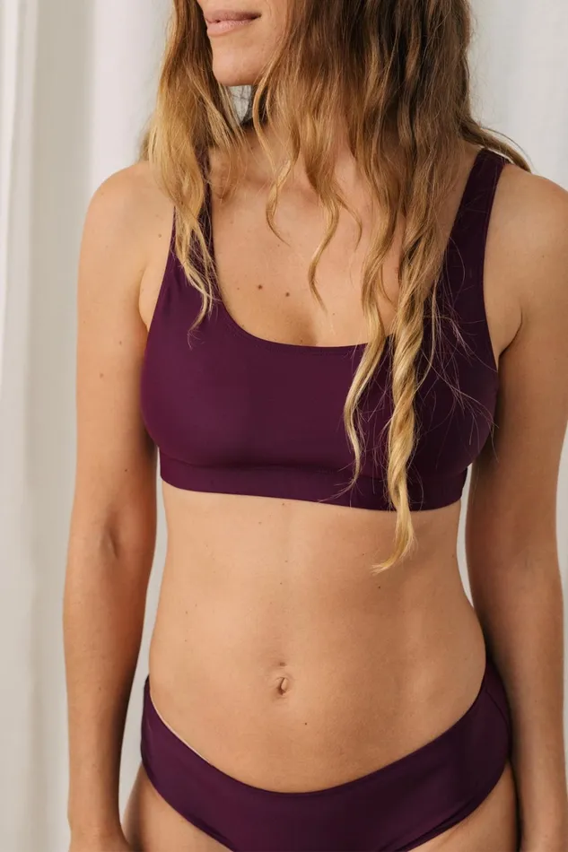 Women Tops Women 8211 Kassia Top 8211 Grape TWOTHIRDS Activewear