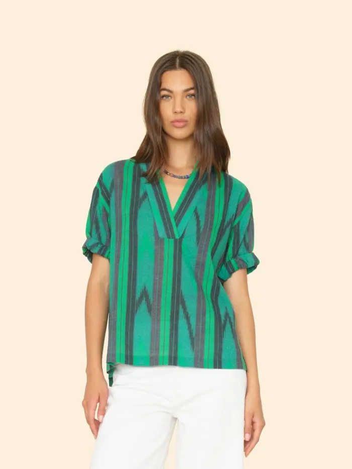 Women Tops Xirena Green Woods Avery Top