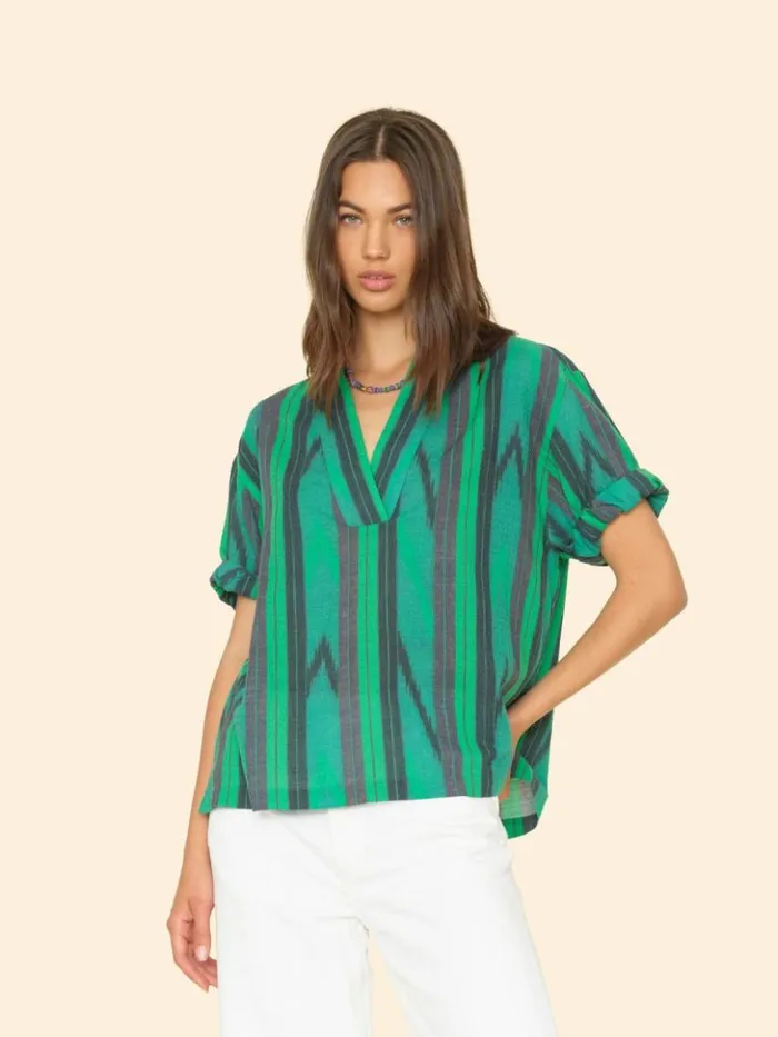Women Tops Xirena Green Woods Avery Top