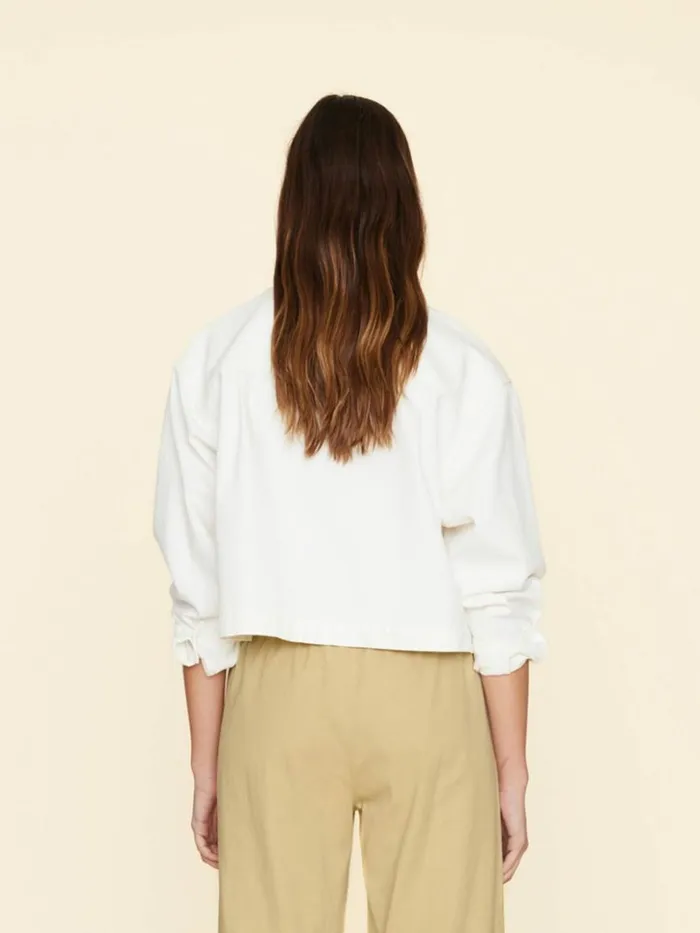 Women Tops Xirena White Nicky Denim Top