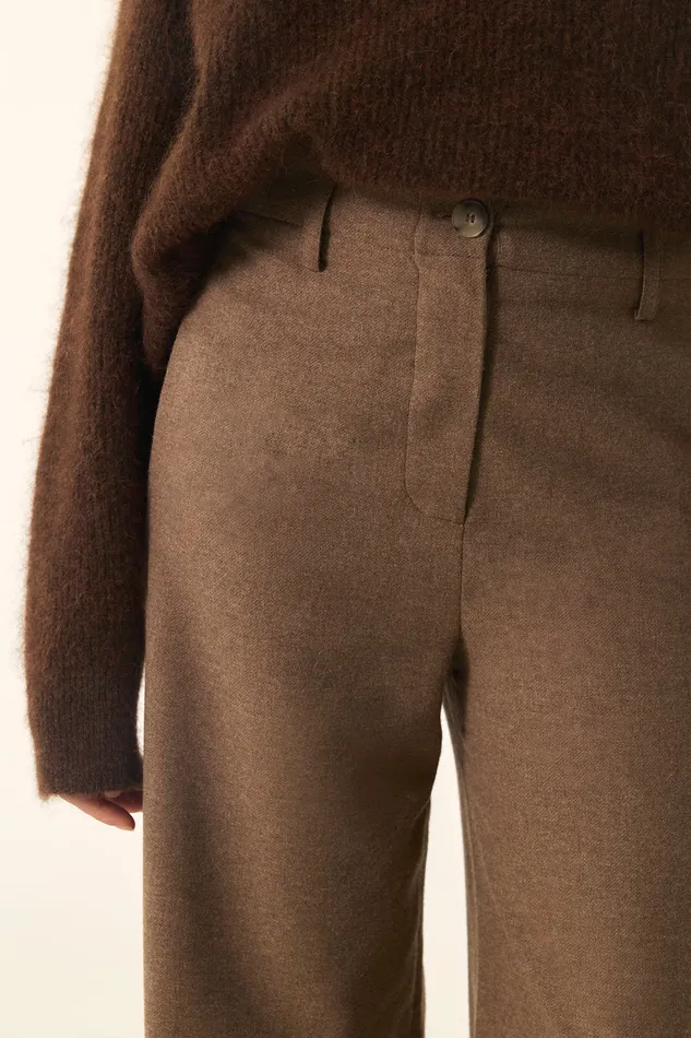 Women Trousers Rosana Marmotte Pantalon Laine Beige Des Petits Hauts Trousers and Jumpsuits