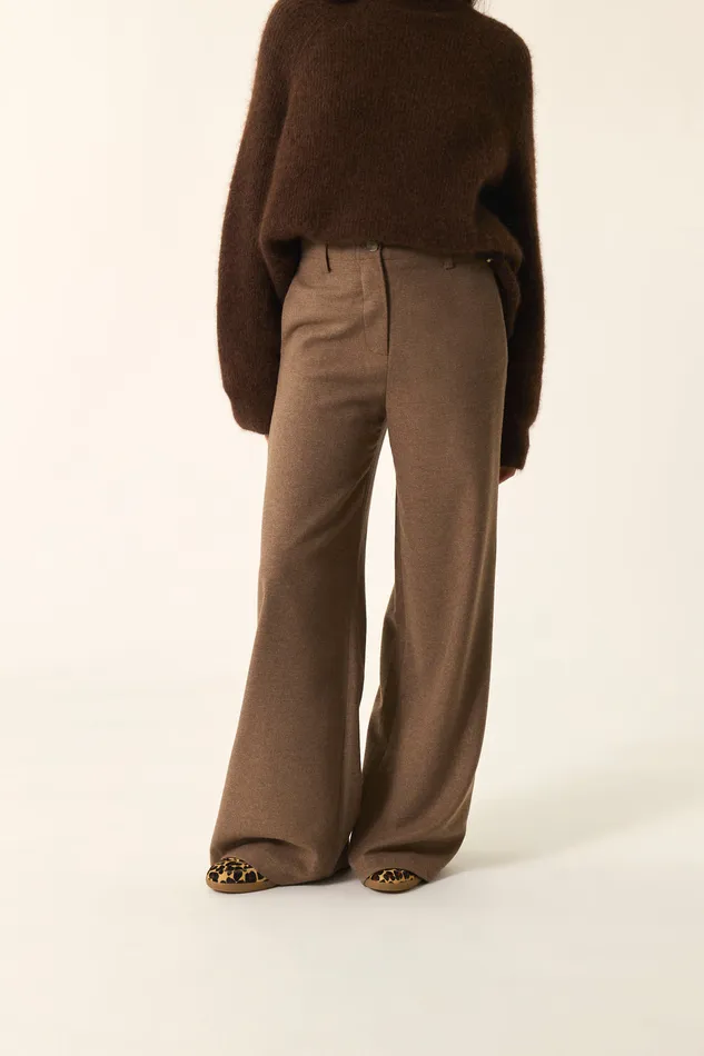 Women Trousers Rosana Marmotte Pantalon Laine Beige Des Petits Hauts Trousers and Jumpsuits