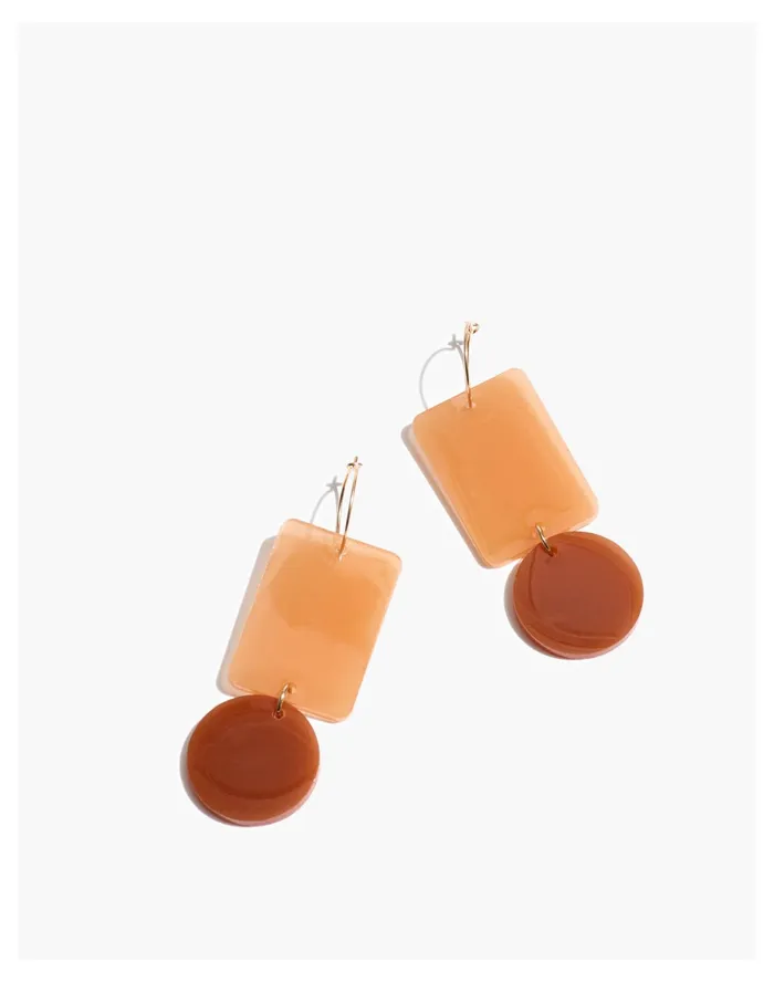 Women Tumble Dune Hoop Earrings Clay Madewell Earrings