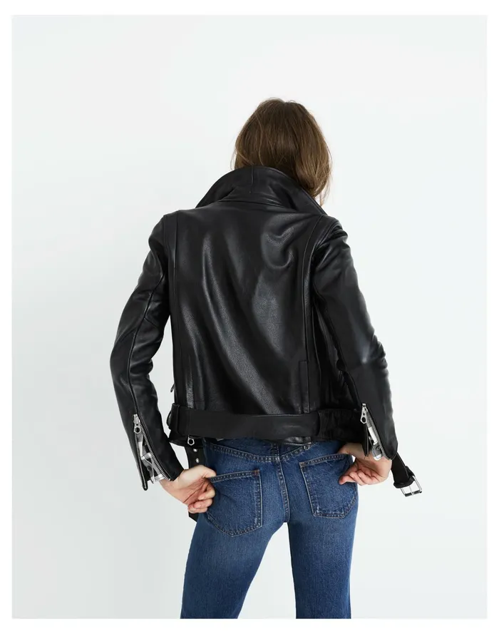Women Ultimate Leather Motorcycle Jacket True Black Madewell Jackets Women Ultimate Leather Motorcycle Jacket True Black Madewell Jackets