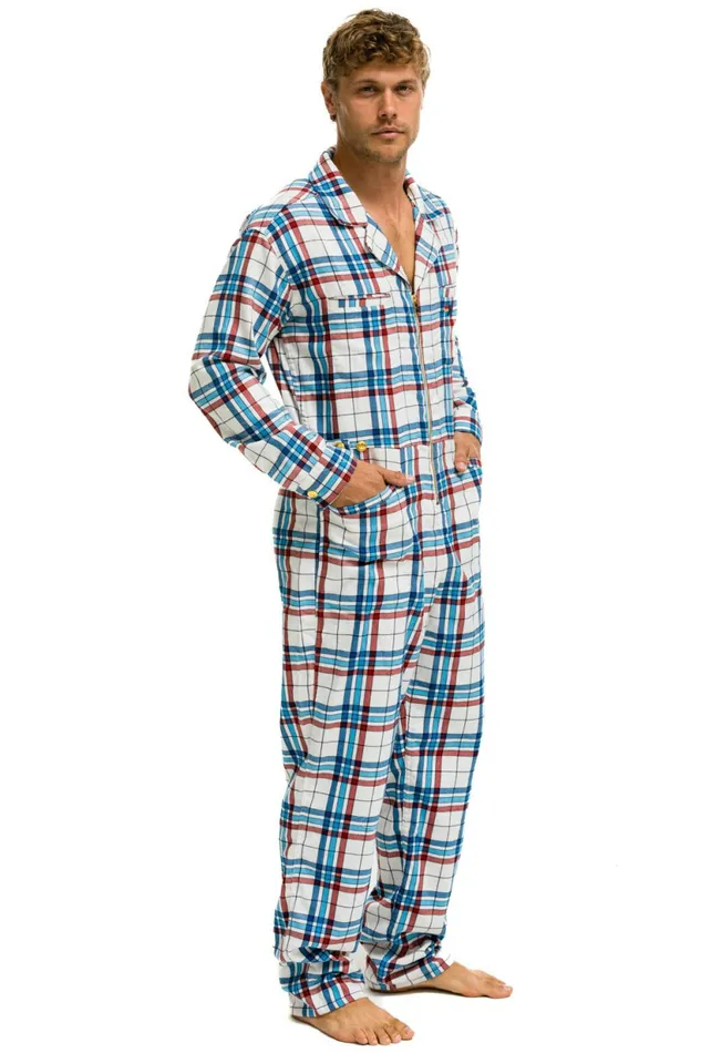 Women UNISEX PLAID FLIGHT SUIT 8211 MONTAUK PLAID Aviator Nation Outerwear Women UNISEX PLAID FLIGHT SUIT 8211 MONTAUK PLAID Aviator Nation Outerwear