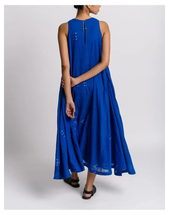 Women World Of Crow Holiday Dress In Cobalt Blue Madewell Dresses Women World Of Crow Holiday Dress In Cobalt Blue Madewell Dresses