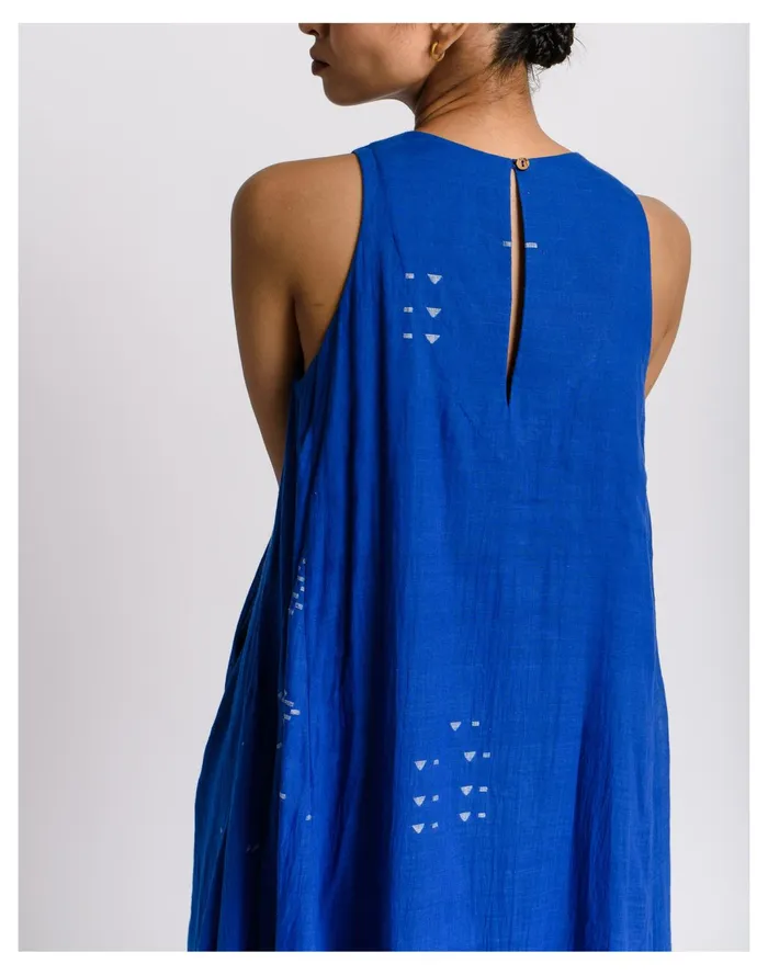 Women World Of Crow Holiday Dress In Cobalt Blue Madewell Dresses Women World Of Crow Holiday Dress In Cobalt Blue Madewell Dresses