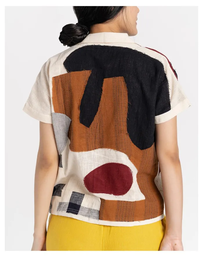Women World Of Crow Organic Cotton Boro Boro Shirt Multicolor Madewell Tops and Shirts Women World Of Crow Organic Cotton Boro Boro Shirt Multicolor Madewell Tops and Shirts