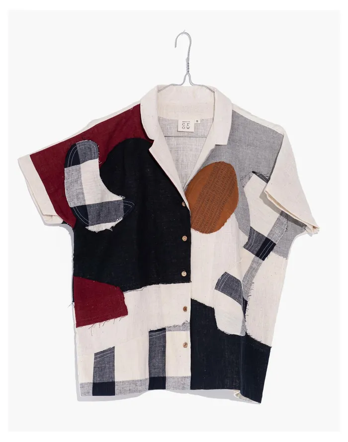 Women World Of Crow Organic Cotton Boro Boro Shirt Multicolor Madewell Tops and Shirts Women World Of Crow Organic Cotton Boro Boro Shirt Multicolor Madewell Tops and Shirts