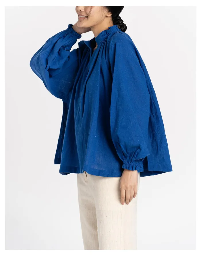 Women World Of Crow Oversized Cobalt Blue Top Blue Madewell Tops and Shirts Women World Of Crow Oversized Cobalt Blue Top Blue Madewell Tops and Shirts
