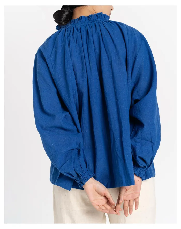 Women World Of Crow Oversized Cobalt Blue Top Blue Madewell Tops and Shirts Women World Of Crow Oversized Cobalt Blue Top Blue Madewell Tops and Shirts