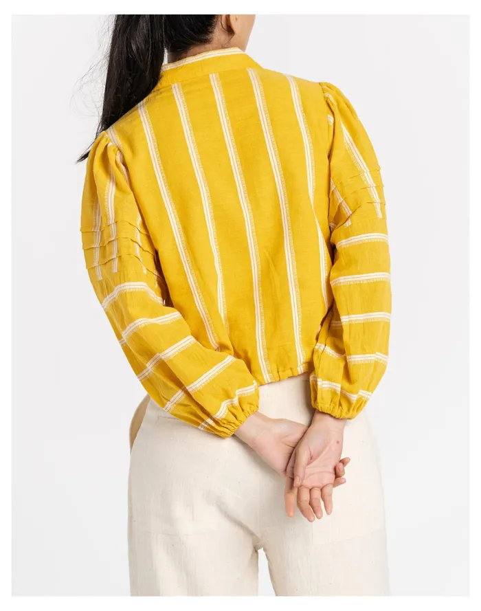 Women World Of Crow Striped Oversized Organic Shirt Pale Chamois Madewell Tops and Shirts Women World Of Crow Striped Oversized Organic Shirt Pale Chamois Madewell Tops and Shirts