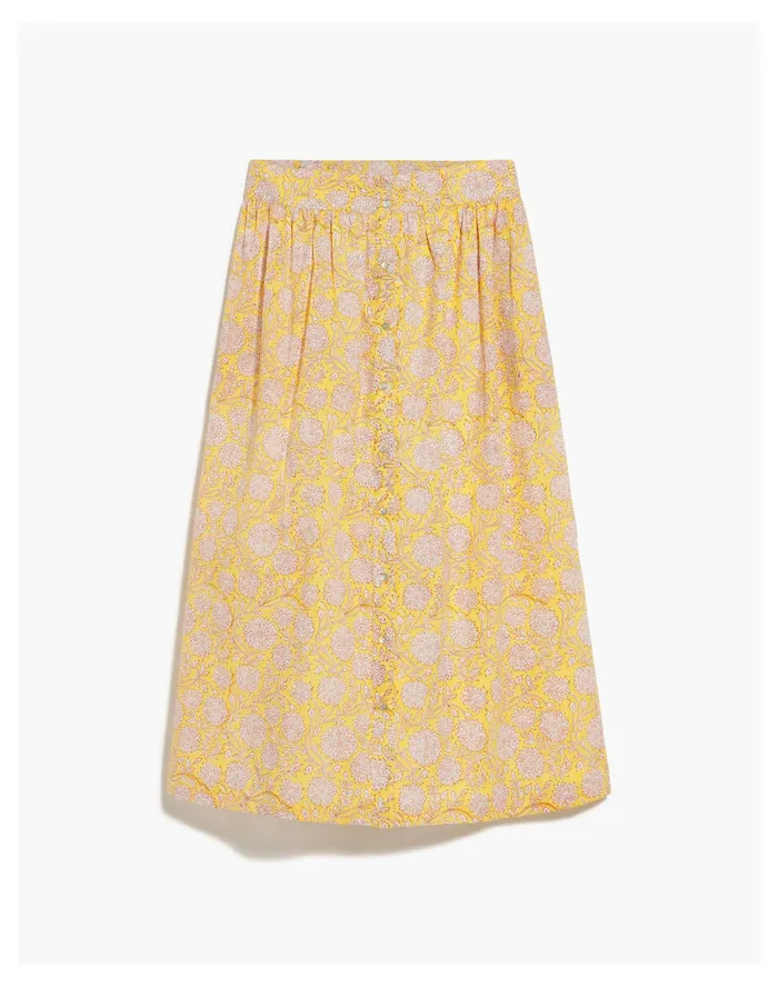 Women WVN Rhodes Skirt Yellow Multi Madewell Skirts Women WVN Rhodes Skirt Yellow Multi Madewell Skirts