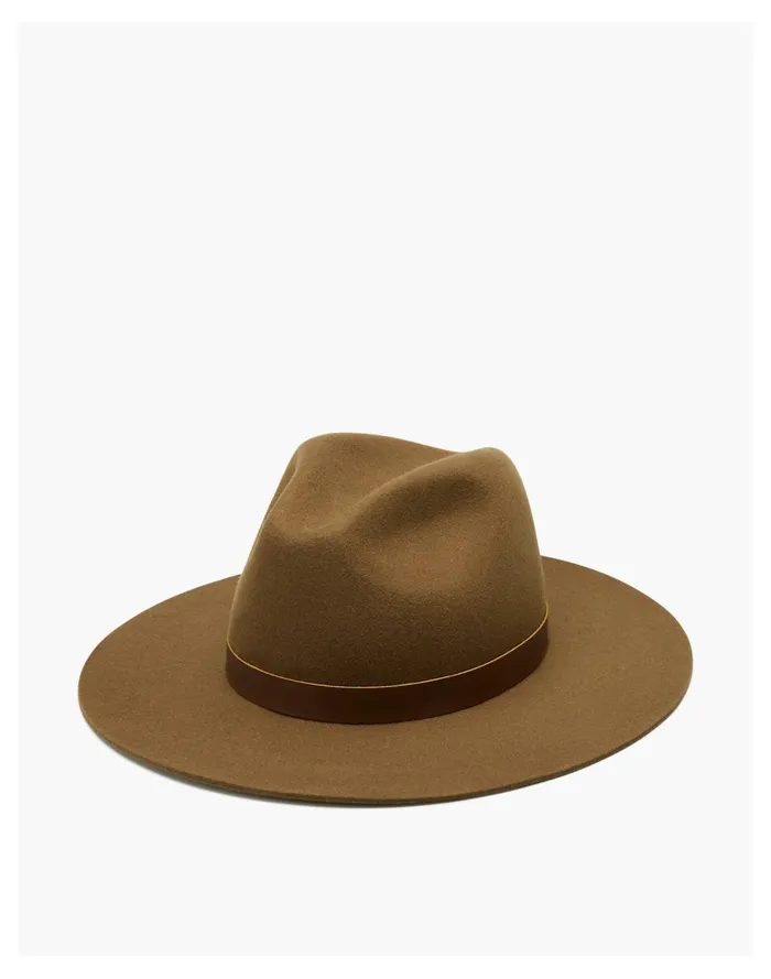 Women WYETH Wool Lux Hat Olive Madewell Hats