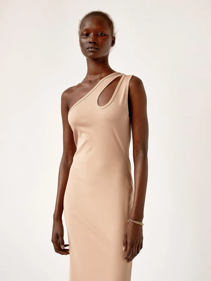 Women Wynn Hamlyn 8211 Tear Drop Jersey Dress In Nude The UNDONE Dresses