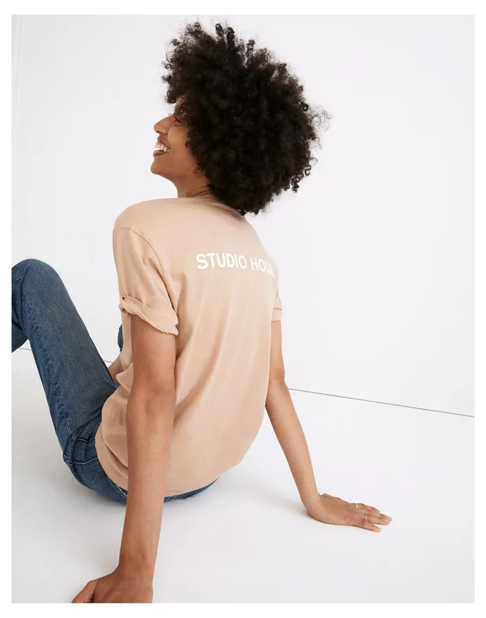 Women X BACKDROP Studio Hours Softfade Cotton Relaxed Tee Studio Hours Madewell Tees Women X BACKDROP Studio Hours Softfade Cotton Relaxed Tee Studio Hours Madewell Tees