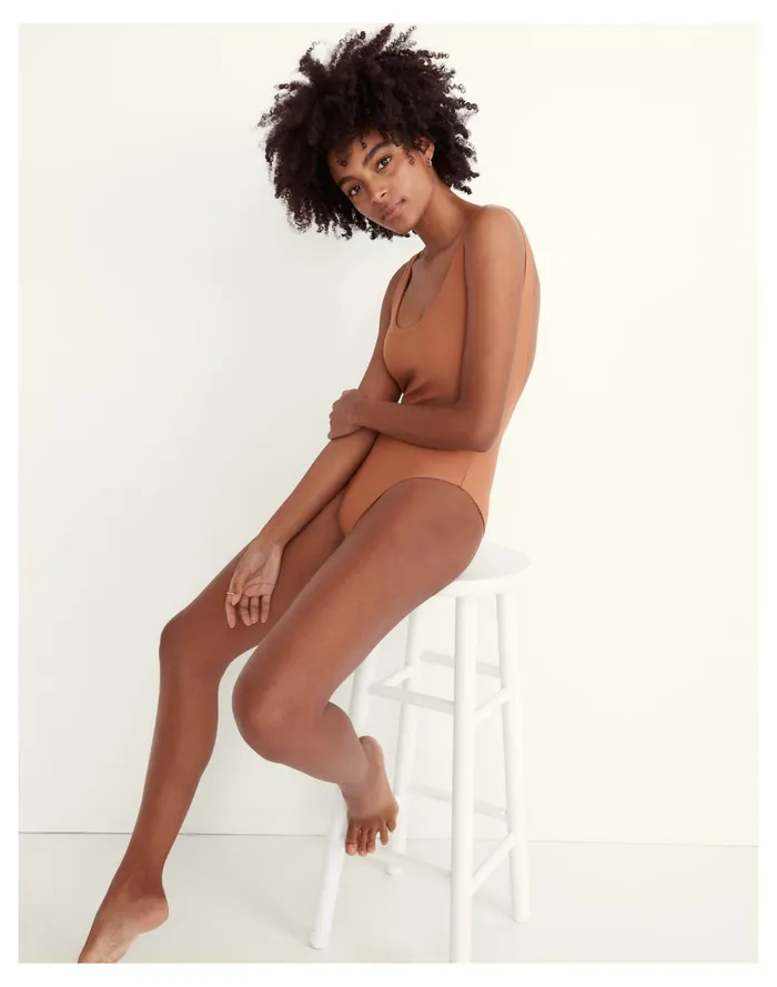 Women X Jade Swim Contour One Piece Swimsuit Toasted Nut Madewell Swim Women X Jade Swim Contour One Piece Swimsuit Toasted Nut Madewell Swim