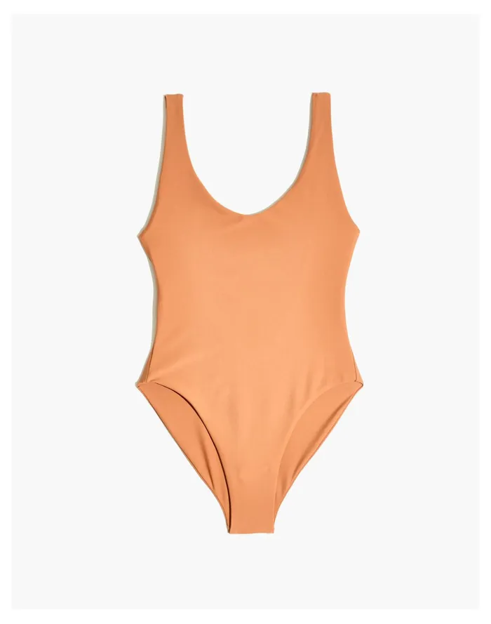 Women X Jade Swim Contour One Piece Swimsuit Toasted Nut Madewell Swim Women X Jade Swim Contour One Piece Swimsuit Toasted Nut Madewell Swim