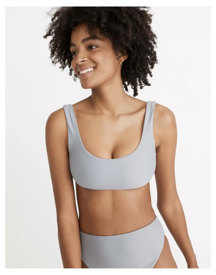 Women X Jade Swim Rounded Edges Bikini Top Dusk Peri Madewell Swim
