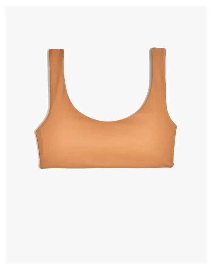 Women X Jade Swim Rounded Edges Bikini Top Toasted Nut Madewell Swim Women X Jade Swim Rounded Edges Bikini Top Toasted Nut Madewell Swim