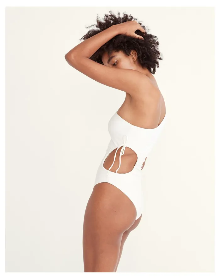 Women X Jade Swim Sena Cutout One Piece Swimsuit White Madewell Swim Women X Jade Swim Sena Cutout One Piece Swimsuit White Madewell Swim