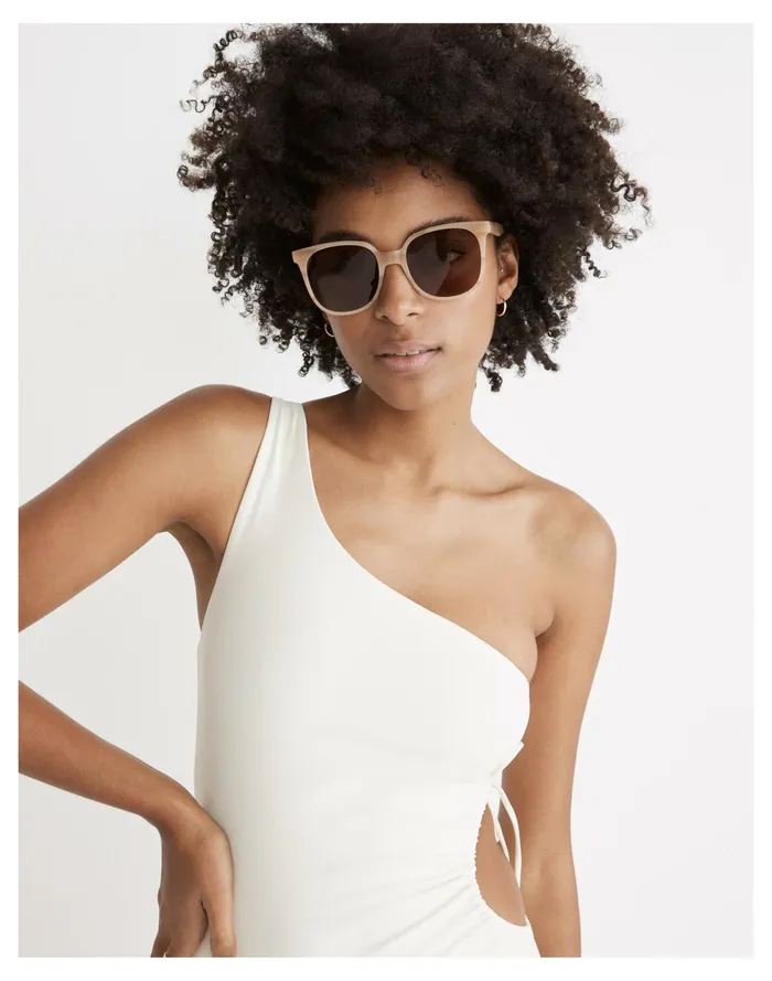 Women X Jade Swim Sena Cutout One Piece Swimsuit White Madewell Swim Women X Jade Swim Sena Cutout One Piece Swimsuit White Madewell Swim