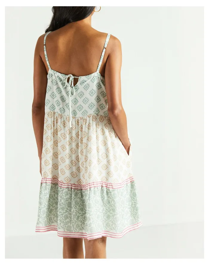 Women X Reistor Strappy Tiered Dress Ivory White Madewell Dresses Women X Reistor Strappy Tiered Dress Ivory White Madewell Dresses