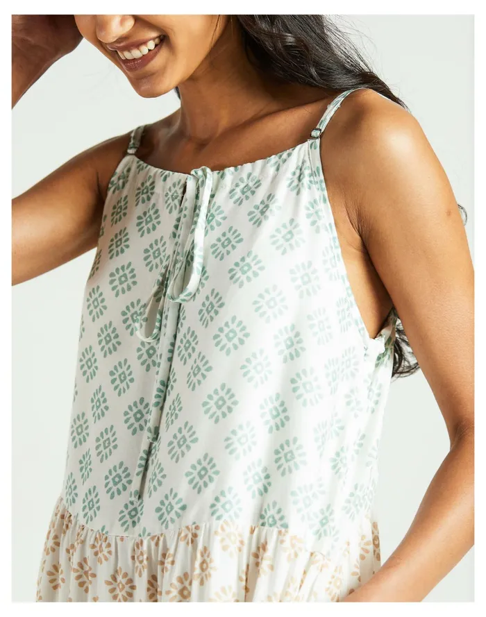 Women X Reistor Strappy Tiered Dress Ivory White Madewell Dresses Women X Reistor Strappy Tiered Dress Ivory White Madewell Dresses