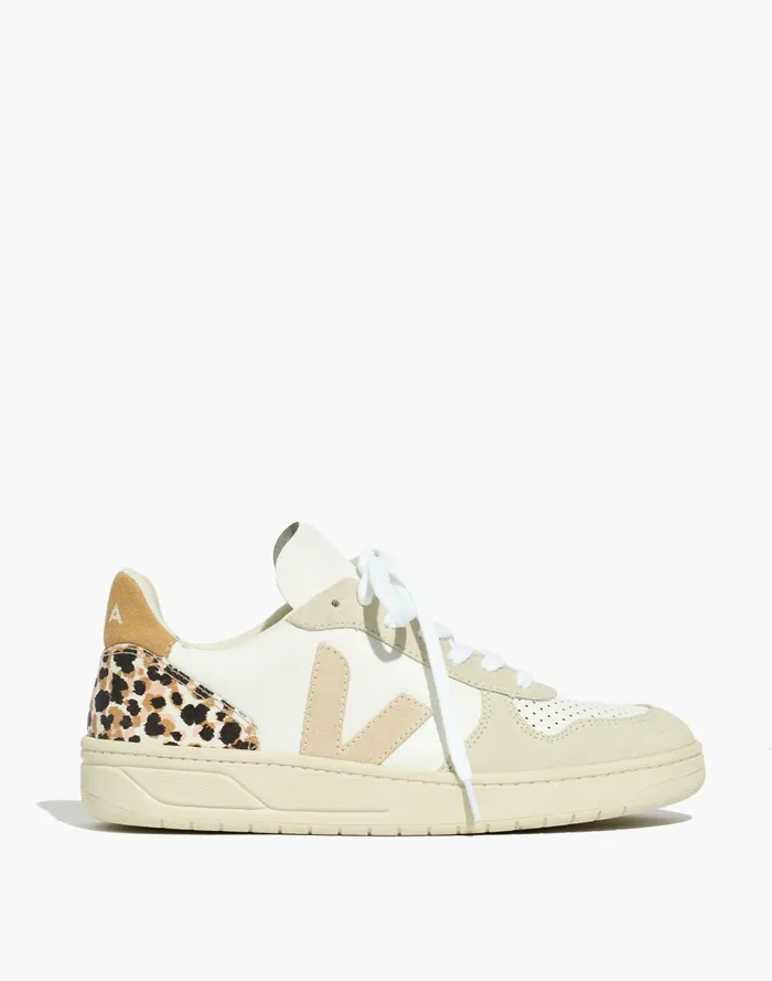 Women X Veja V 10 Sneakers In Animal Print Leather Whitesableleopard Madewell Sneakers Women X Veja V 10 Sneakers In Animal Print Leather Whitesableleopard Madewell Sneakers