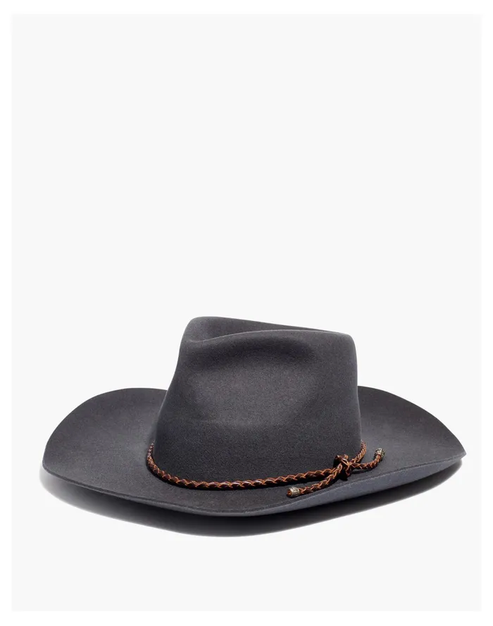 Women X WYETH Graham Felt Rancher Hat Dark Grey Madewell Hats