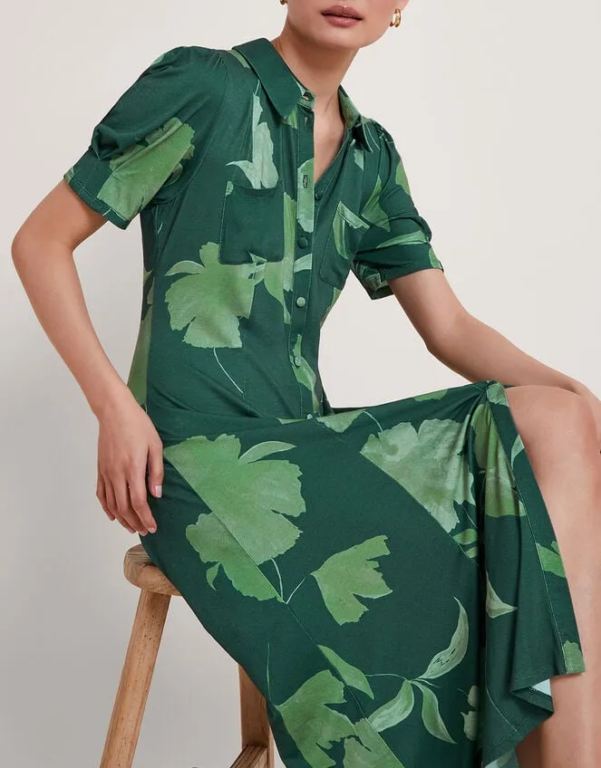Women Zannah Print Shirt Dress Green Monsoon Dresses