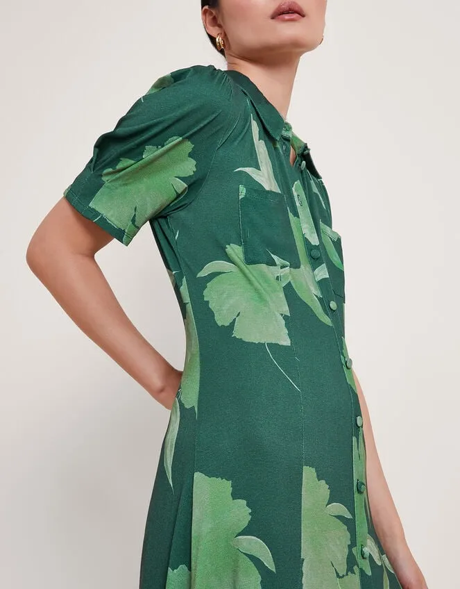 Women Zannah Print Shirt Dress Green Monsoon Dresses