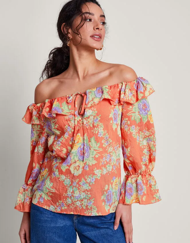 Women Zimira Blouse Orange Monsoon Tops and Blouses