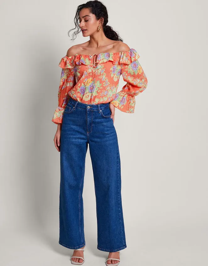 Women Zimira Blouse Orange Monsoon Tops and Blouses