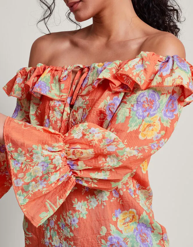Women Zimira Blouse Orange Monsoon Tops and Blouses