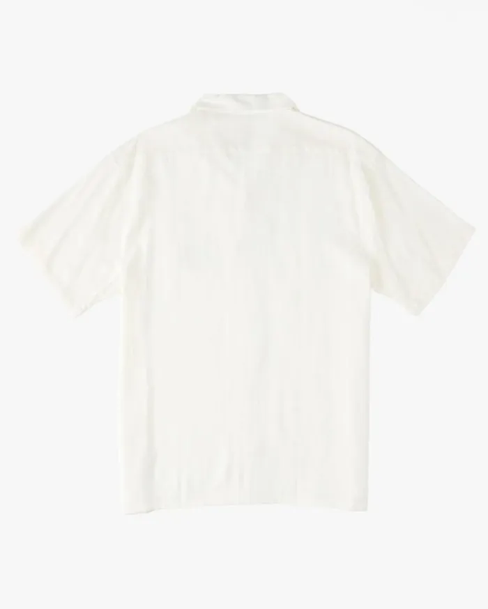 Zeledon Vacay Short Sleeve Shirt Off White Men Billabong Shirts